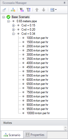 The Scenario Manager on the Quick Access Panel being used to clone scenarios.